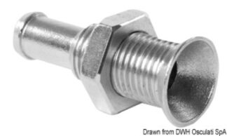 Mini scarico inox a filo 1/4" - 17.214.02 Osculati Raccorderia, filtri