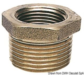 Riduzione ottone maschio/femmina 1" x 1/2" - 17.221.15 Osculati Raccorderia, filtri