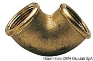 Gomito ottone femmina/femmina 3/4" x 1" - 17.230.03 Osculati Raccorderia, filtri