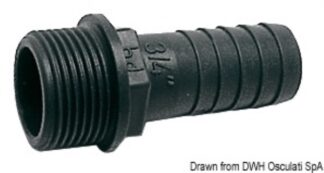 Portagomma PP maschio 1" 1/2 x 50 mm - 17.234.11 Osculati Raccorderia, filtri