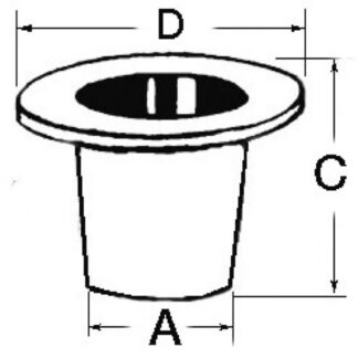 Scarico a mare plastica 1" 1/2 - 17.394.04 Osculati Raccorderia, filtri