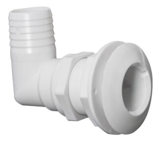 Scarico mare plastica 90° 1" 1/2 x 38 mm - 17.395.20 Osculati Raccorderia, filtri