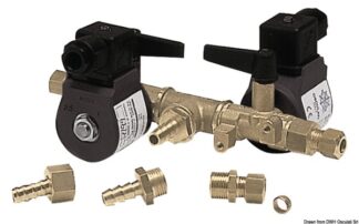 Elettrorubinetto carburante doppio - 17.406.00 Osculati Raccorderia, filtri