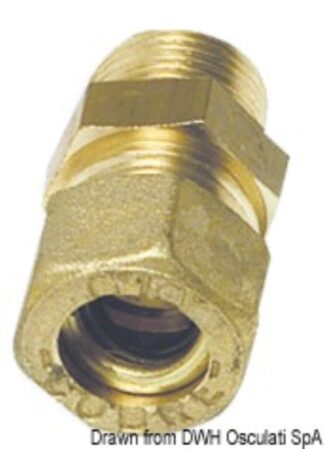 Raccordo dritto maschio 12 mm x 3/8" - 17.408.05 Osculati Raccorderia, filtri