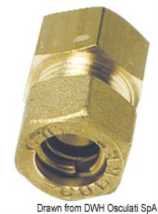 Raccordo dritto femmina 12 mm x 3/8" - 17.412.05 Osculati Raccorderia, filtri