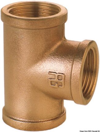 Raccordo a T in bronzo  F-F-F da 3" - 17.562.09 Osculati Raccorderia, filtri
