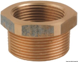Riduzione in bronzo M-F da 2"1/2 x 3" - 17.563.14 Osculati Raccorderia, filtri