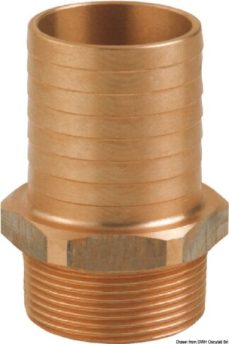 Portagomma maschio in bronzo 3"x 80 - 17.568.31 Osculati Raccorderia, filtri