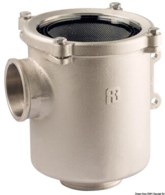Filtro acqua in bronzo nichelato serie Ionio 3" - 17.648.07 Osculati Raccorderia, filtri