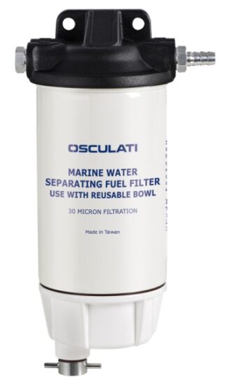 Filtro separatore con vaschetta in alluminio - 17.661.35 Osculati Raccorderia, filtri