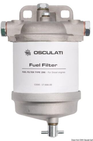 Filtro separatore acqua/carburante tipo CAV 296 - 17.666.00 Osculati Raccorderia, filtri