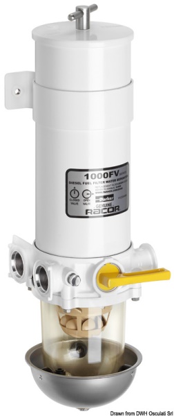 Filtro gasolio Racor 1000MA - 17.667.03 Osculati Raccorderia, filtri