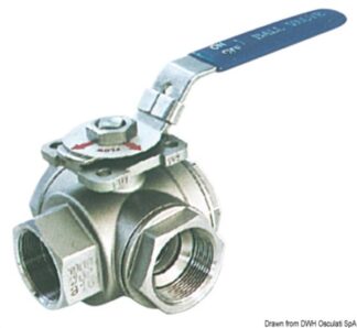 Valvola a sfera deviatrice 1" 1/2 - 17.722.06 Osculati Raccorderia, filtri