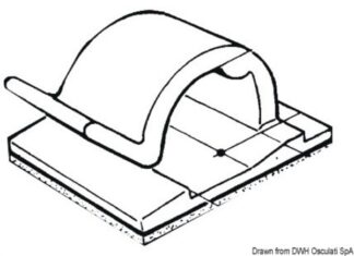 Fermacavo nylon 8 x 11 mm - 18.030.02 Osculati Fascette, tubi, tappi scarico acqua