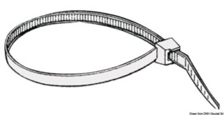 Fascette riapribili in nylon bianco 3,5 cm - 18.032.52 Osculati Fascette, tubi, tappi scarico acqua