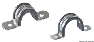 Cavallotti tubi inox/gomma 60 mm - 18.040.60 Osculati Fascette, tubi, tappi scarico acqua
