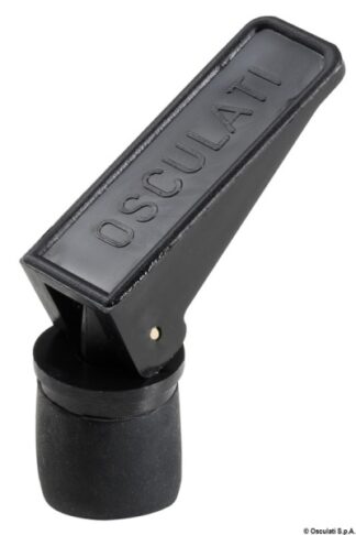 Solo tappo nero 22 mm - 18.535.01 Osculati Fascette, tubi, tappi scarico acqua