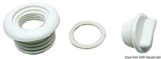 Tappo nylon bianco - 18.636.00 Osculati Fascette, tubi, tappi scarico acqua