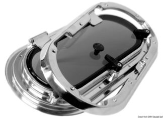 Oblò Bomar inox ovale 438 x 210 mm - 19.224.03 Osculati Passiuomo, oblò