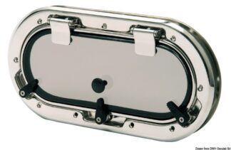 Oblò Bomar inox ovale 400 x 200 mm - 19.224.01 Osculati Passiuomo, oblò