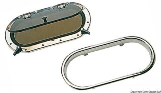 Oblò SCM inox ovale 410 x 210 mm - 19.230.01 Osculati Passiuomo, oblò
