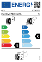 Pneumatici Auto Estivi GITI GTR3 255/35ZR18 (94Y) XL - immagine 2
