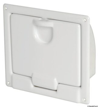 Gavone ABS bianco 220 x 195 x 70 mm - 20.023.00 Osculati Tappi imbarco, portelli