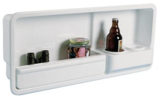 Tasca laterale portaoggetti ABS sinistra - 20.027.02 Osculati Tappi imbarco, portelli