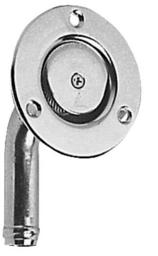 Sfiato inox a filo portagomma 19 mm - 20.267.69 Osculati Tappi imbarco, portelli