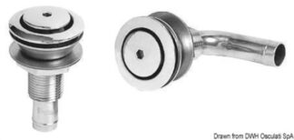 Sfiato inox 90° testa 45 mm - 20.272.02 Osculati Tappi imbarco, portelli