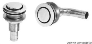 Sfiato inox 90° testa 49 mm - 20.273.02 Osculati Tappi imbarco, portelli