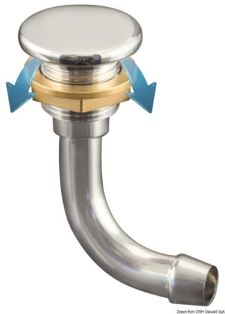 Sfiato flush 90° 16 mm - 20.274.16 Osculati Tappi imbarco, portelli