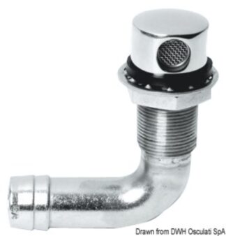 Sfiato inox 90° 19 mm - 20.289.01 Osculati Tappi imbarco, portelli