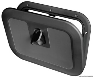 Portello a filo nero 380 x 280 mm - 20.291.50 Osculati Tappi imbarco, portelli