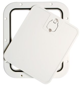 Portello estraibile bianco 305 x 355 mm - 20.302.20 Osculati Tappi imbarco, portelli