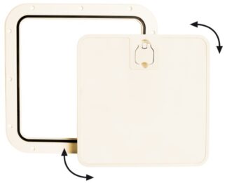 Portello estraibile crema 375 x 375 mm - 20.302.31 Osculati Tappi imbarco, portelli