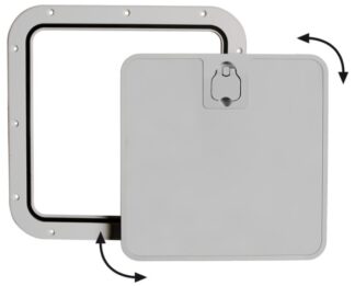 Portello estraibile grigio 375 x 375 mm - 20.302.32 Osculati