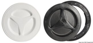 Tappo ispezione nero 204 mm - 20.337.02NE Osculati Tappi imbarco, portelli