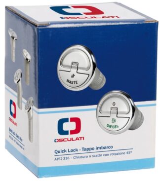 Tappo imbarco Quick Lock Diesel mm 38 - 20.366.06 Osculati Tappi imbarco, portelli