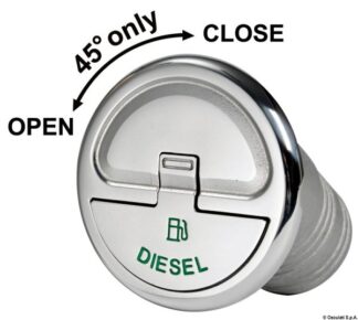 Tappo imbarco Quick Lock Diesel 30° mm 38 - 20.366.16 Osculati Tappi imbarco, portelli