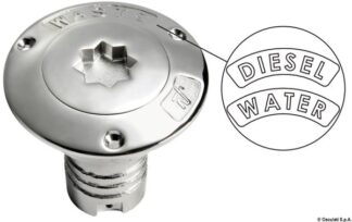 Tappo imbarco inox Waste 38 mm - 20.461.09 Osculati Tappi imbarco, portelli