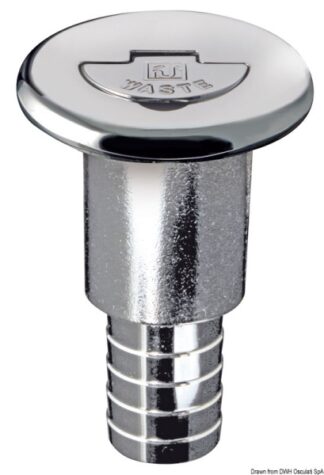Tappo dritta Waste 38 - Lungo - 20.666.09 Osculati Tappi imbarco, portelli