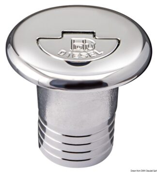 Tappo per rifornimento dritto Fuel 38 mm - 20.666.04 Osculati Tappi imbarco, portelli