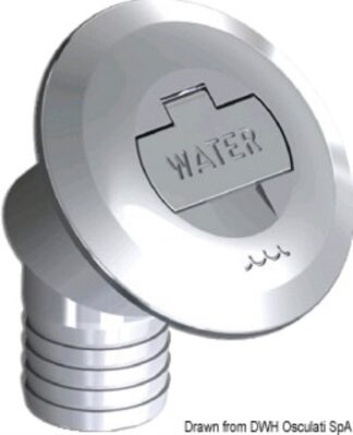 Tappo Water 38 mm inclinato - 20.668.11 Osculati Tappi imbarco, portelli