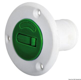 Tappo nylon Fuel verde 38 mm - 20.669.04 Osculati Tappi imbarco, portelli
