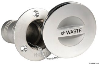 Tappo inox a filo Waste 38 mm - 20.866.35 Osculati Tappi imbarco, portelli
