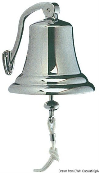 Campana ottone cromato 175 mm - 21.202.91 Osculati Avvisatori acustici