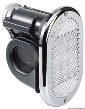 Tromba Hurricane cromata 24 V - 21.455.24 Osculati Avvisatori acustici