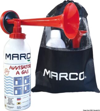 Segnalatore sonoro a gas 400 ml omologato RINA - 21.456.01 Osculati Avvisatori acustici