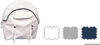 Involucro PVC grigio per 22.416.XX - 22.424.33 Osculati Zattere, salvagente, tender